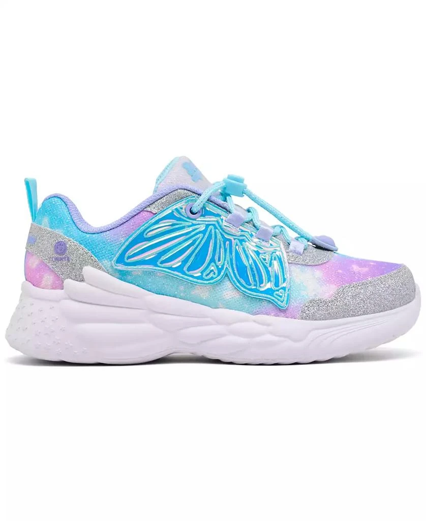 SKECHERS Little Girls Dream Racer - Wing Brites Light-Up Casual Sneakers from Finish Line 3