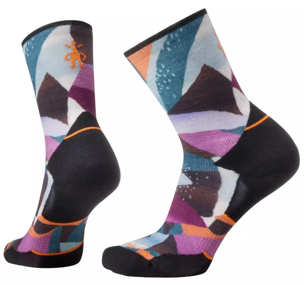 SmartWool Smartwool Women's Athlete Edition Run Mosaic Pieces Printed Crew Sock 1