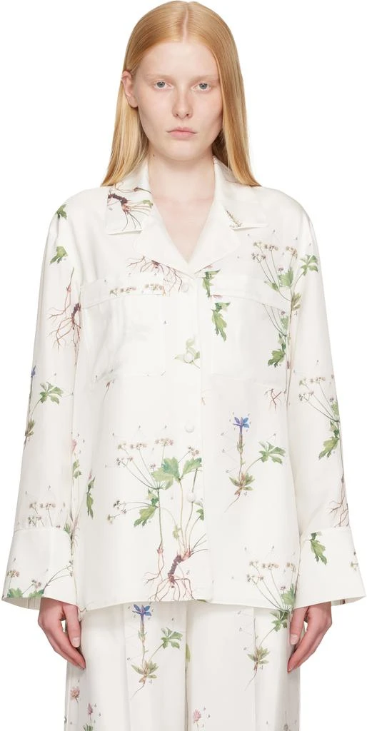 Erdem White Pyjama Shirt 1