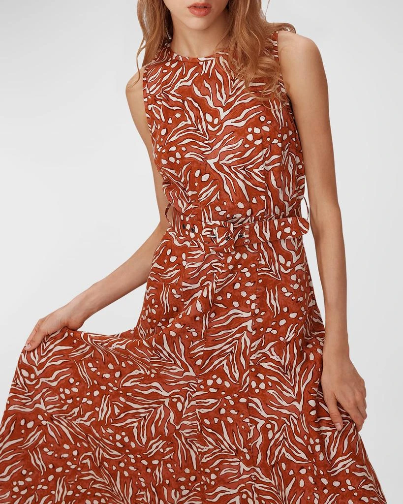 Diane von Furstenberg Elliot Abstract-Print Cotton-Linen Maxi Dress 5