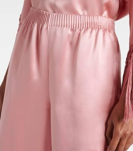 Valentino Silk duchess satin wide-leg pants 4