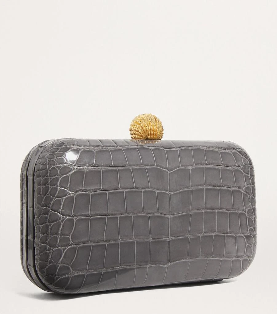Ethan K Crocodile Leather Clutch Bag 3