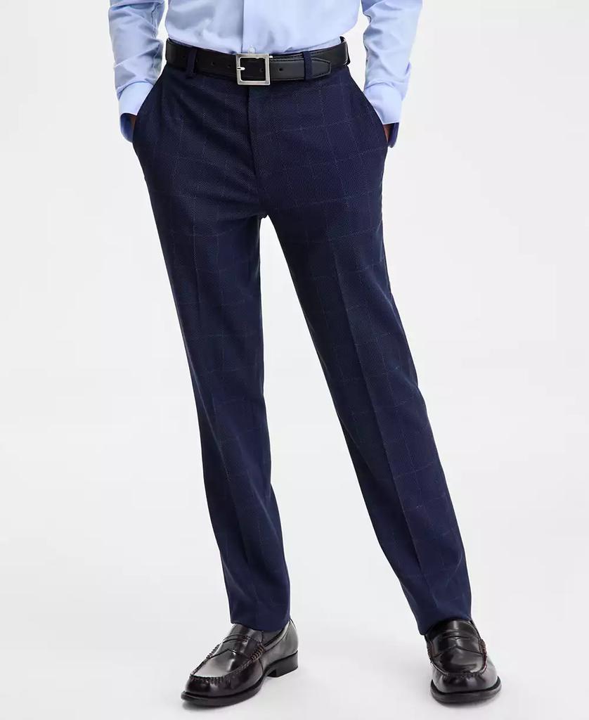 B By Brooks Brothers Boys 8-20 Blue Birdseye Window Classic Pants
