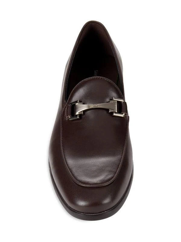 Saks Fifth Avenue Daniel Leather Bit Loafers 5