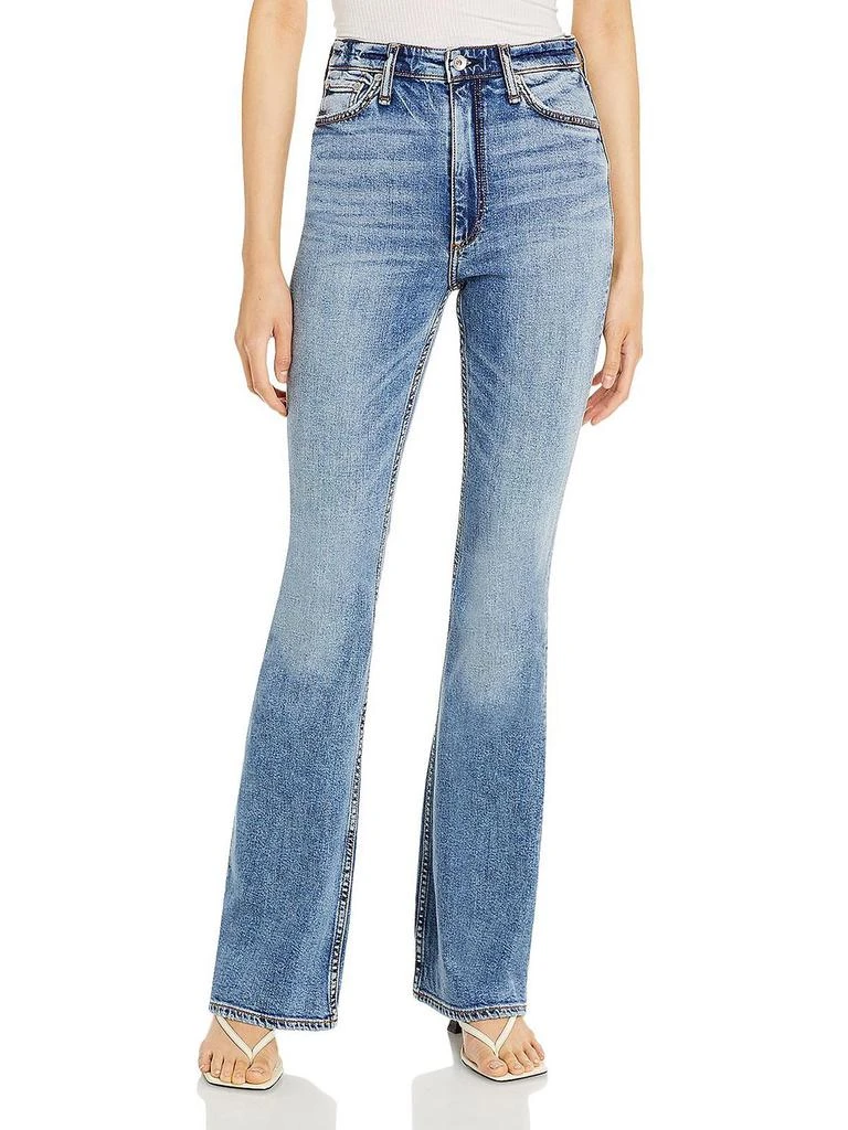 Rag & Bone Casey Womens High Rise Stretch Flare Jeans 1