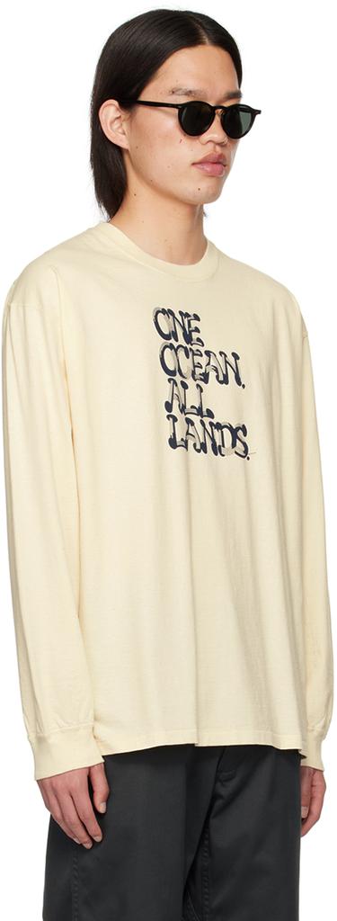 Nanamica Beige 'OOAL' Long Sleeve T-Shirt