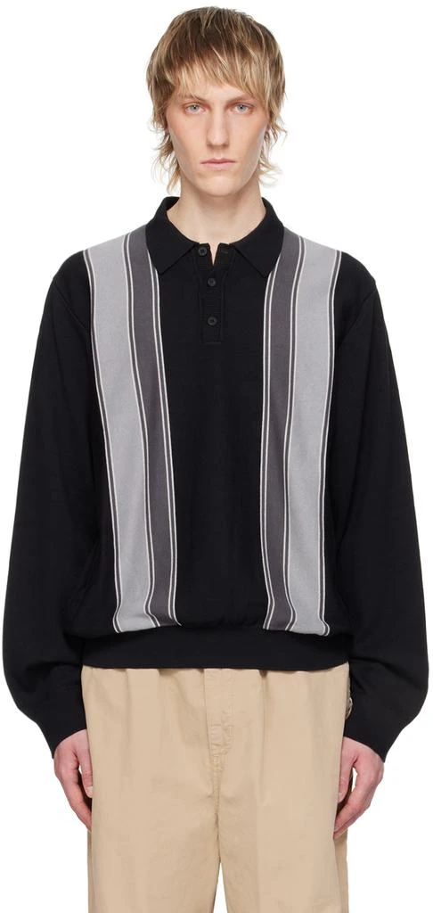 Carhartt WIP Black & Gray Kendricks Polo 1