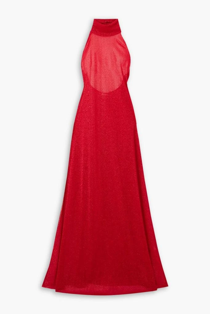OSÉREE Lumière stretch-knit halterneck maxi dress 1