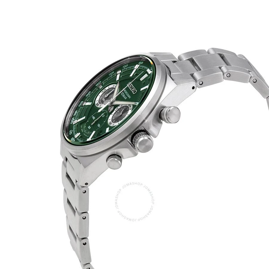 Seiko Chronograph Quartz Green Dial Stainless Steel Men's Watch SSB405P1 2