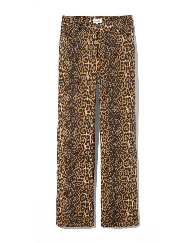 Lucy Paris Cheetah Five Pocket Pants 8