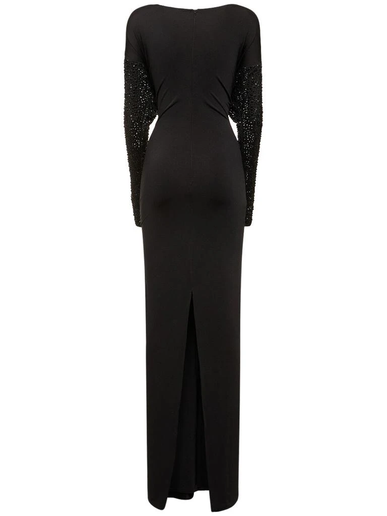 16ARLINGTON Impala Embellished Jersey Long Dress 4