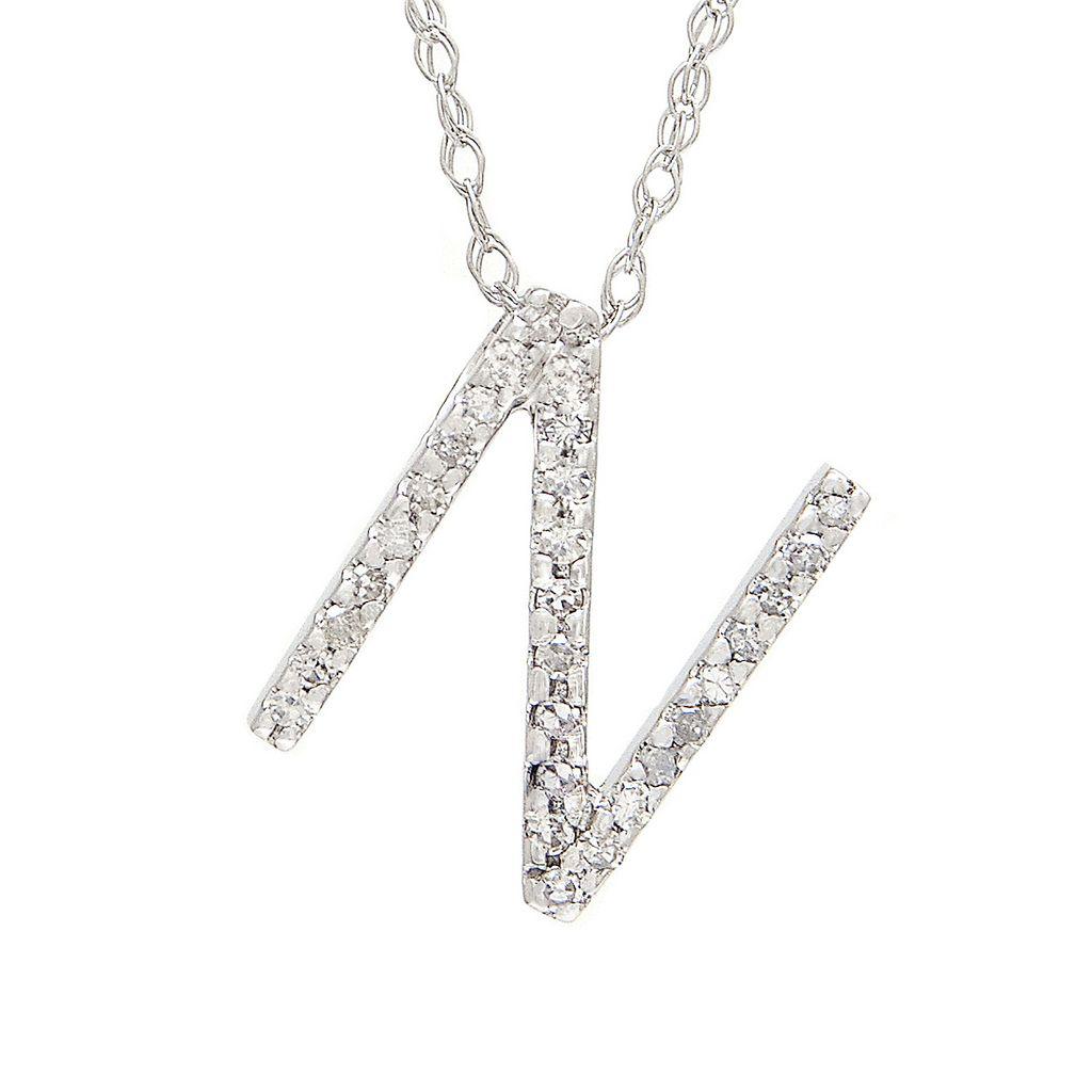 Monary Diamond "N" (Wg/With Chain)