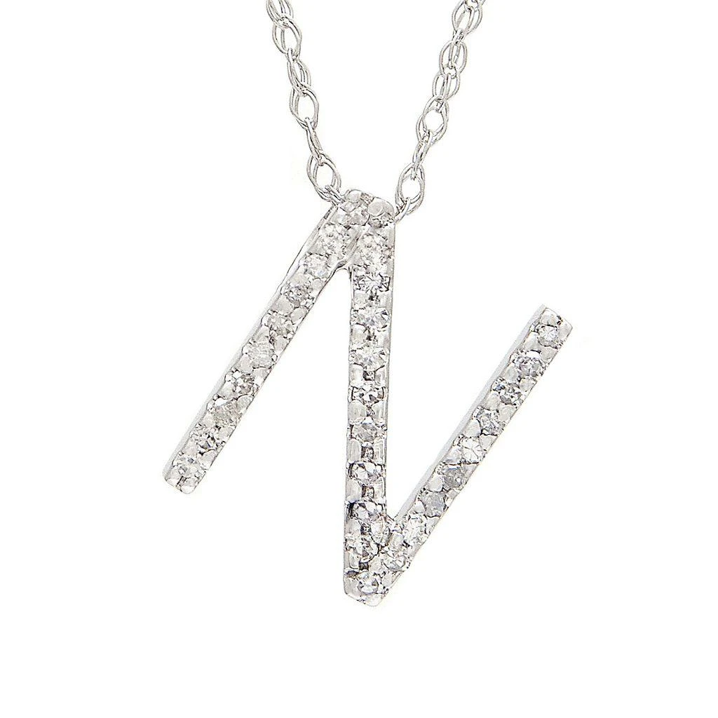 Monary Diamond "N" (Wg/With Chain) 1