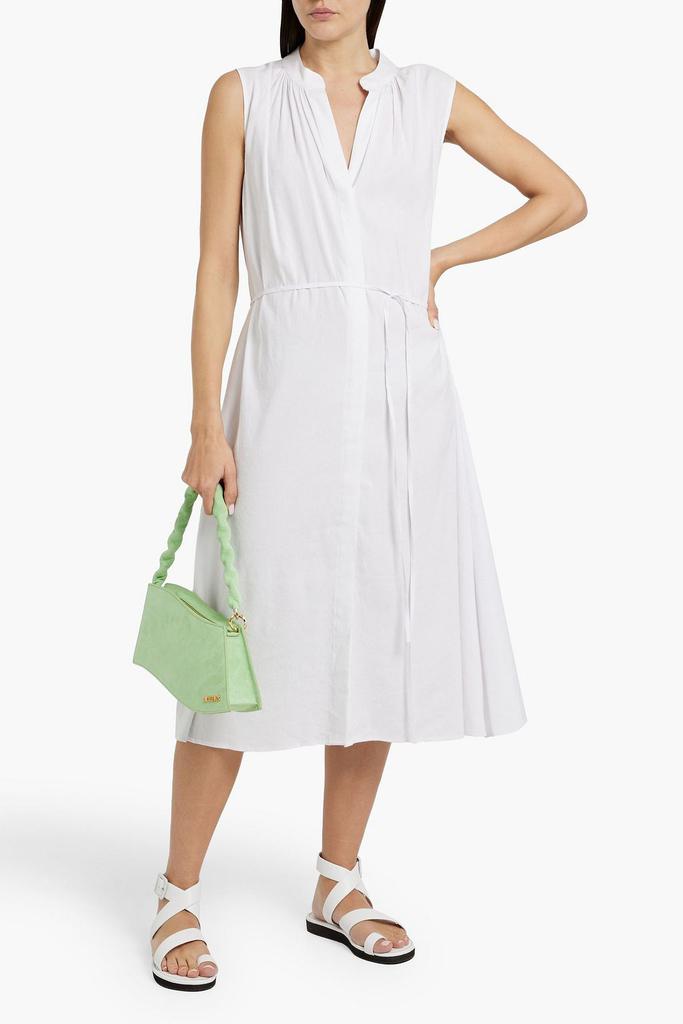 Vince Linen-blend midi dress
