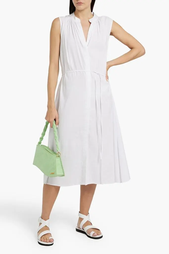 Vince Linen-blend midi dress 2