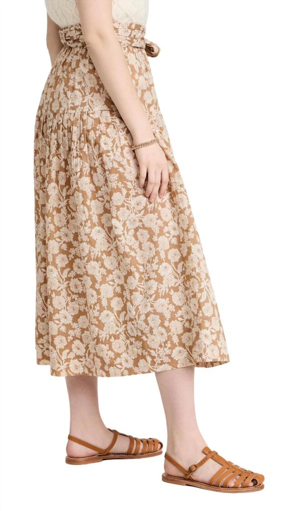 The Great Highland Skirt In Oat Wild Brush Floral 2