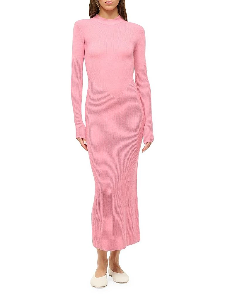 Staud Ramona Rib-Knit Wool-Blend Maxi Dress 2