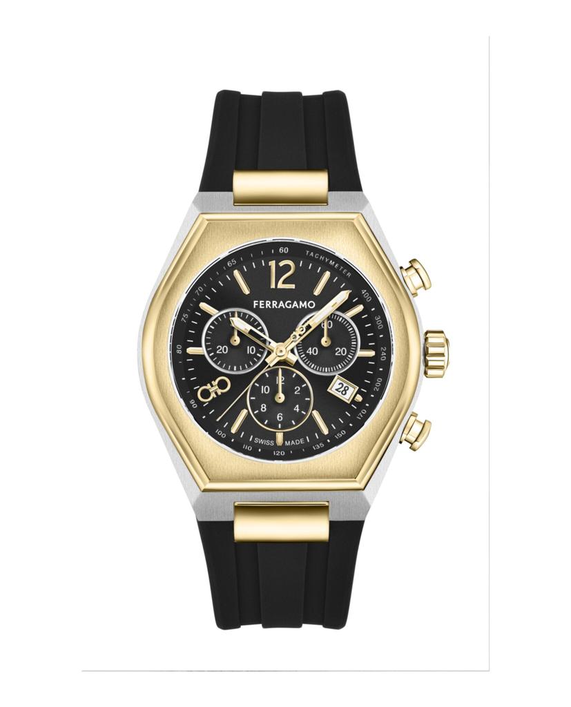 Ferragamo Ferragamo Supreme Chrono Silicone Watch - Men's