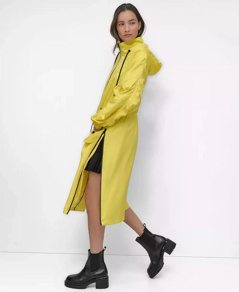 DKNY Women's Coated Satin Anorak Jacket 3