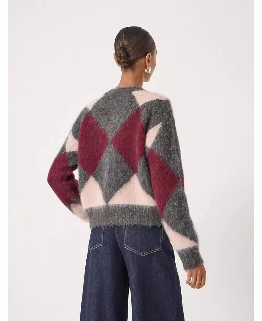 Hush Women
s Brushed Argyle Knitted Cardigan 4