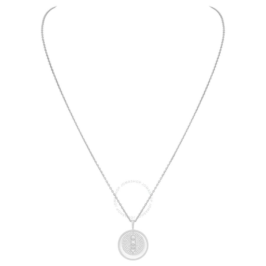 Messika Lucky Move 18k White Gold Diamond Necklace
