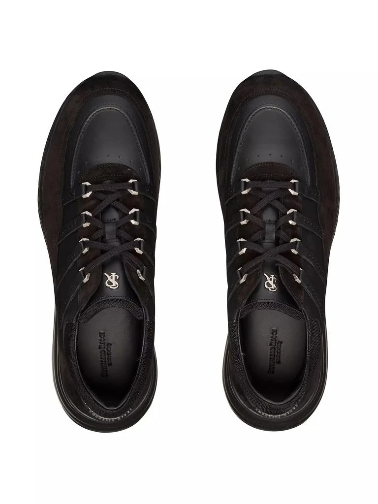 Stefano Ricci Suede and Calfskin Leather Sneakers 4