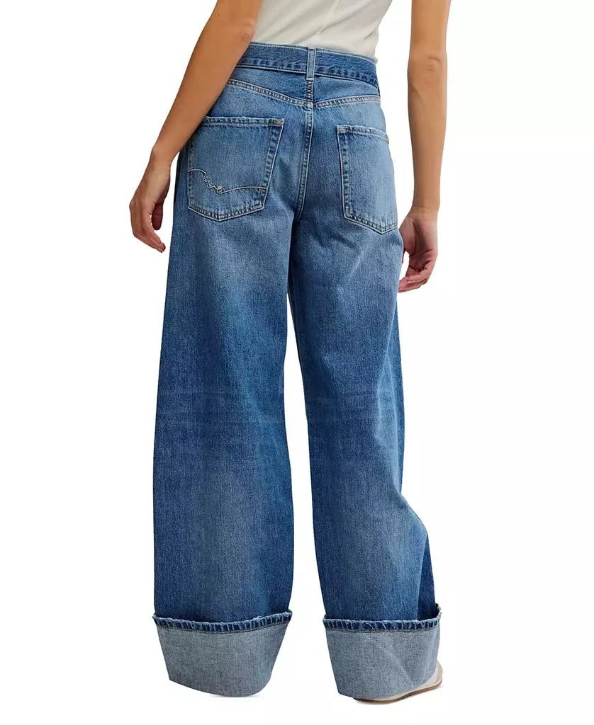 Free People Women's East Bay High-Rise Cuffed Cotton Jeans 2