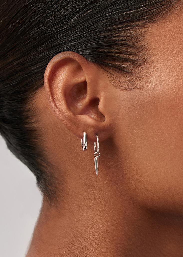 Missoma Classic Ovate sterling silver hoop earrings
