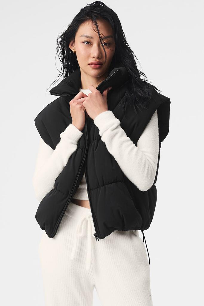 Alo Incline Puffer Vest - Black