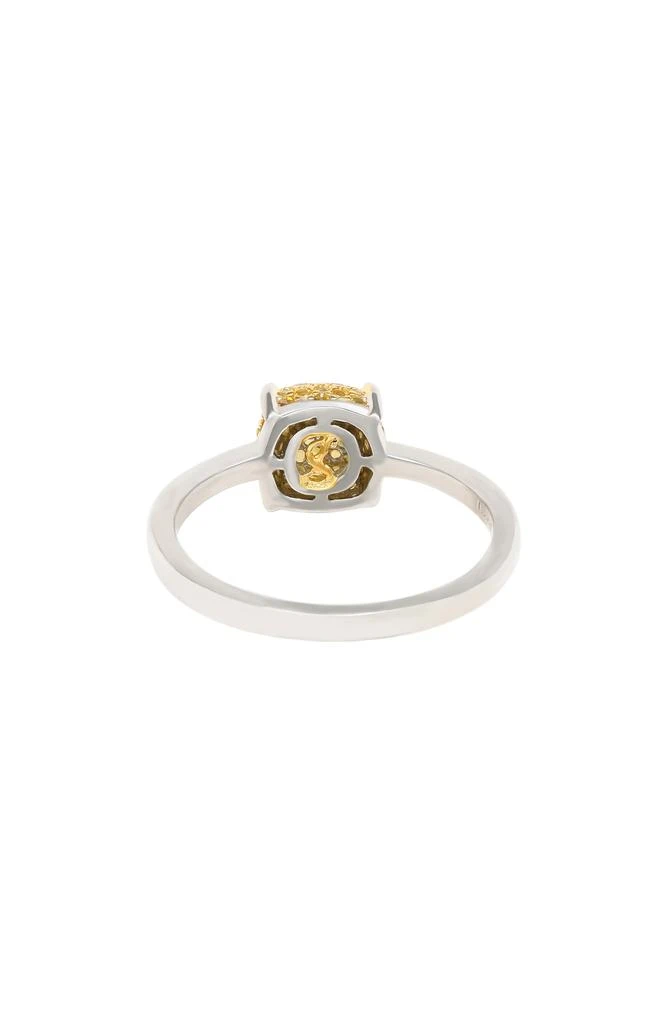 Suzy Levian Sterling Silver Yellow Sapphire Ring 2