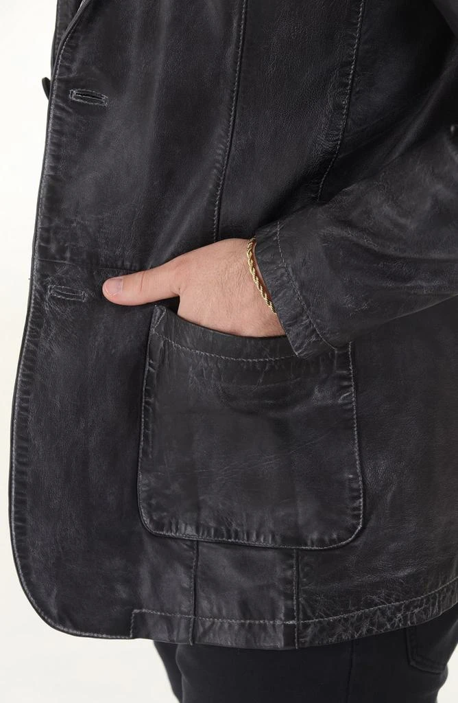 Missani Le Collezioni Lambskin Leather Blazer 3