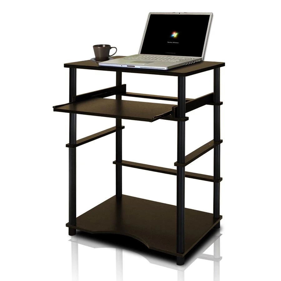 Furinno Home Laptop Notebook Computer Desk, Espresso/Black 1