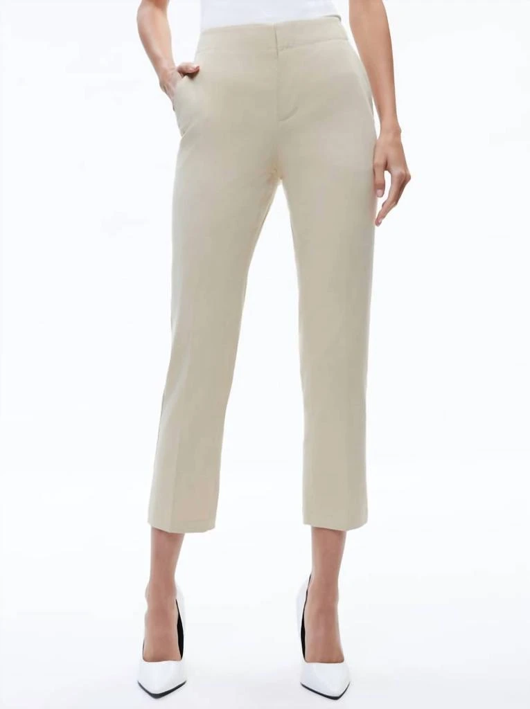 Alice + Olivia Alice + Olivia - Nicky Chino Waistband Slim Ankle Pants