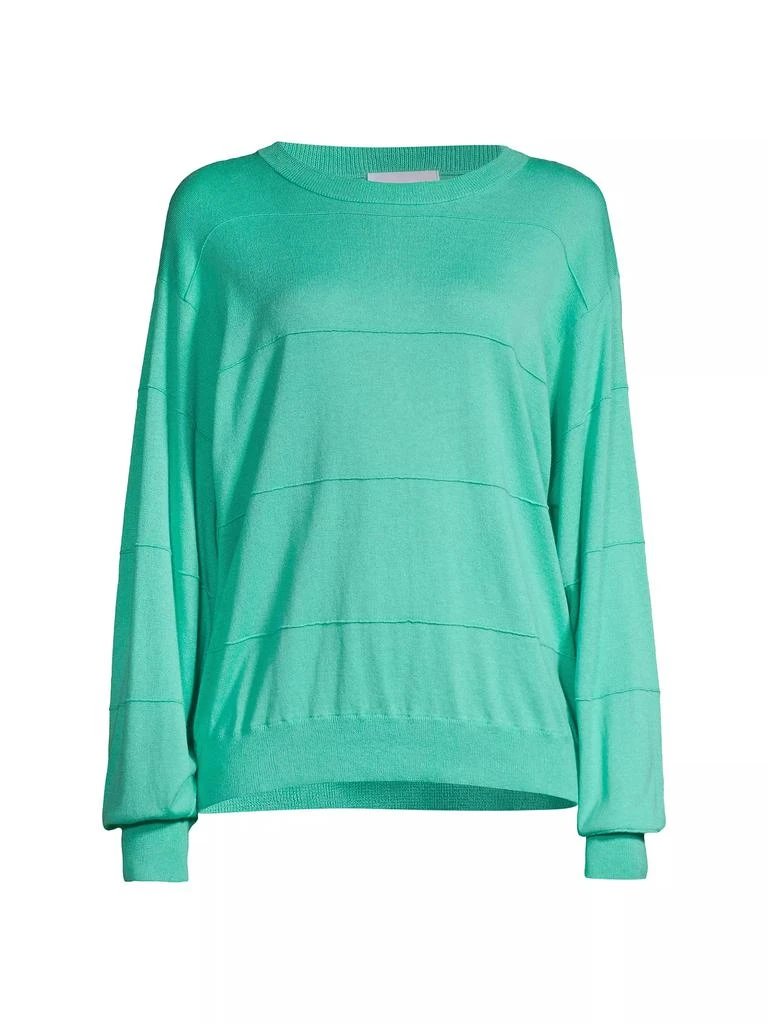 CRUSH CASHMERE Balou Striped Cotton-Blend Sweater 1