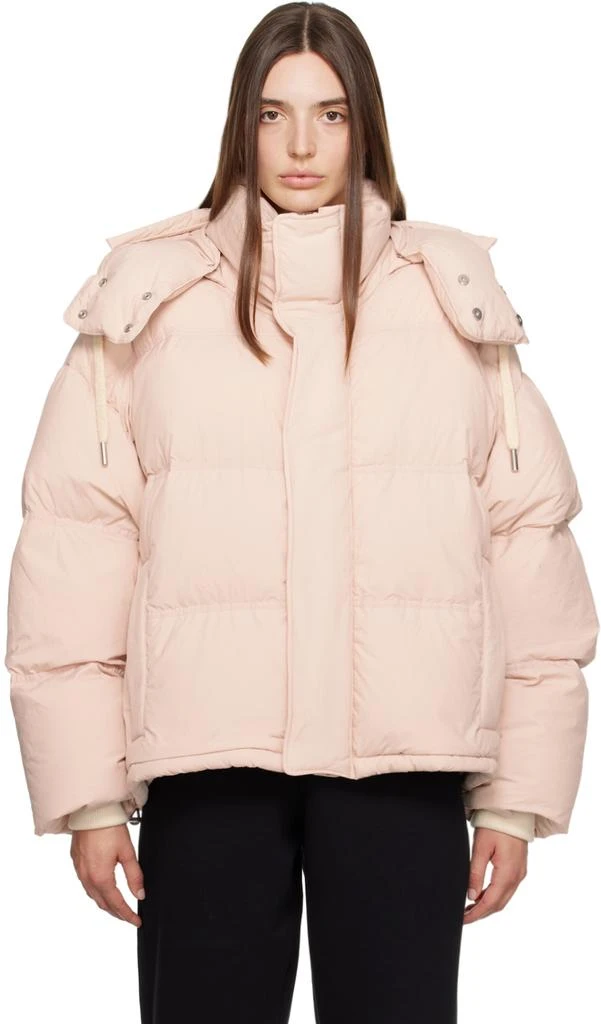 AMI Paris Pink Quilted Down Jacket 1
