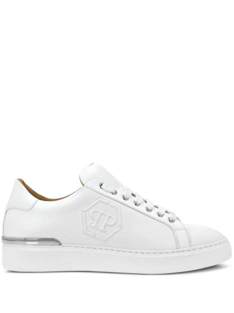 Philipp Plein White Embossed Sneakers 1