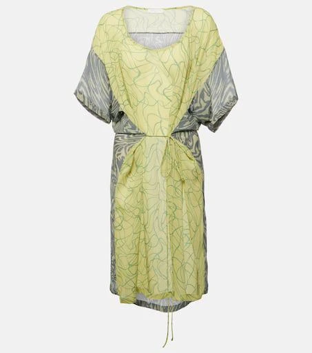 Dries Van Noten Printed georgette minidress 1