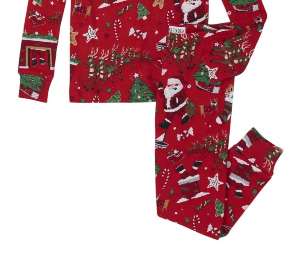 Books To Bed Girl's The Night Before Christmas In Red