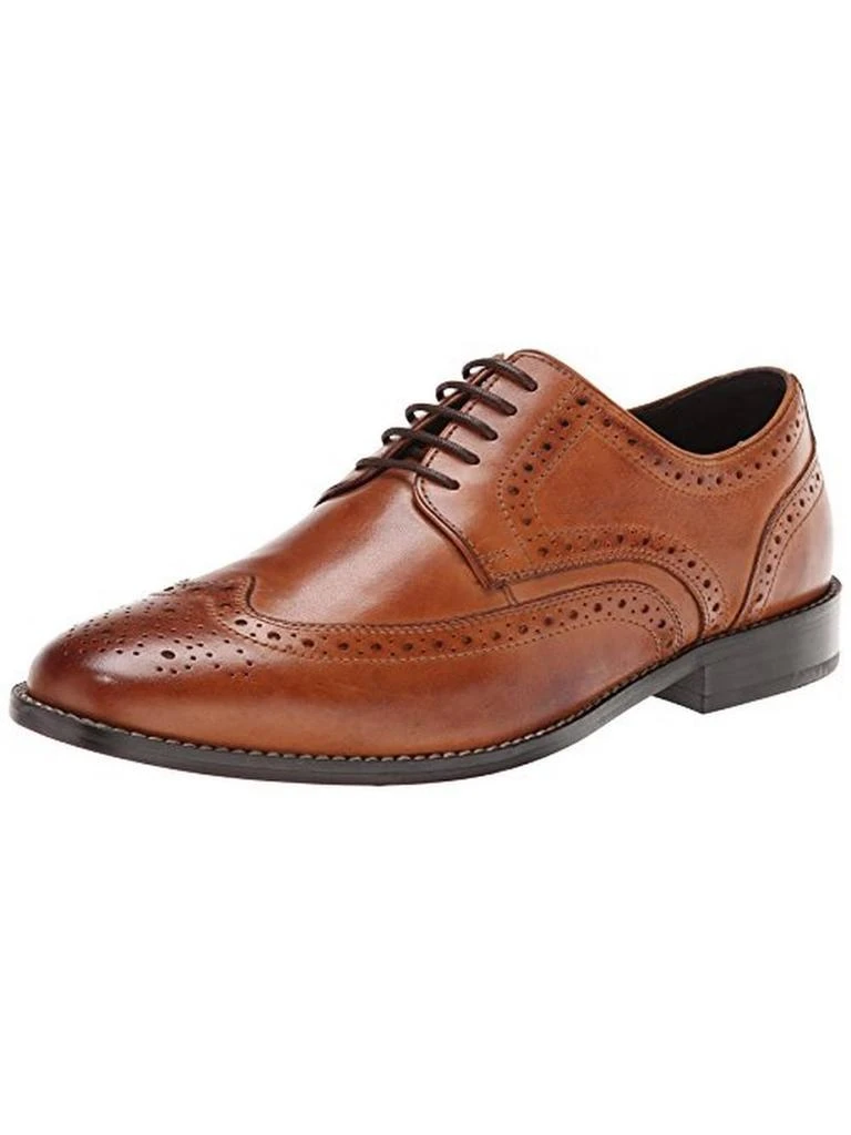 Nunn Bush Nelson Mens Leather Wingtip Derby Shoes 5
