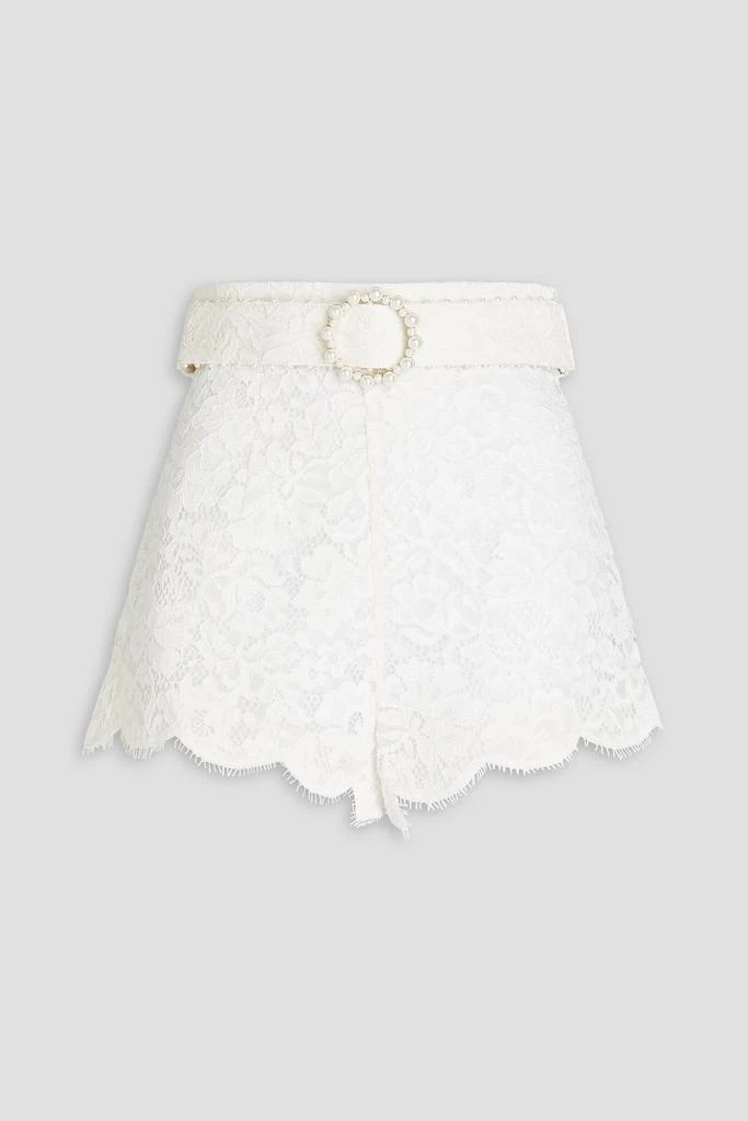 Belted corded lace shorts THE OUTNET US