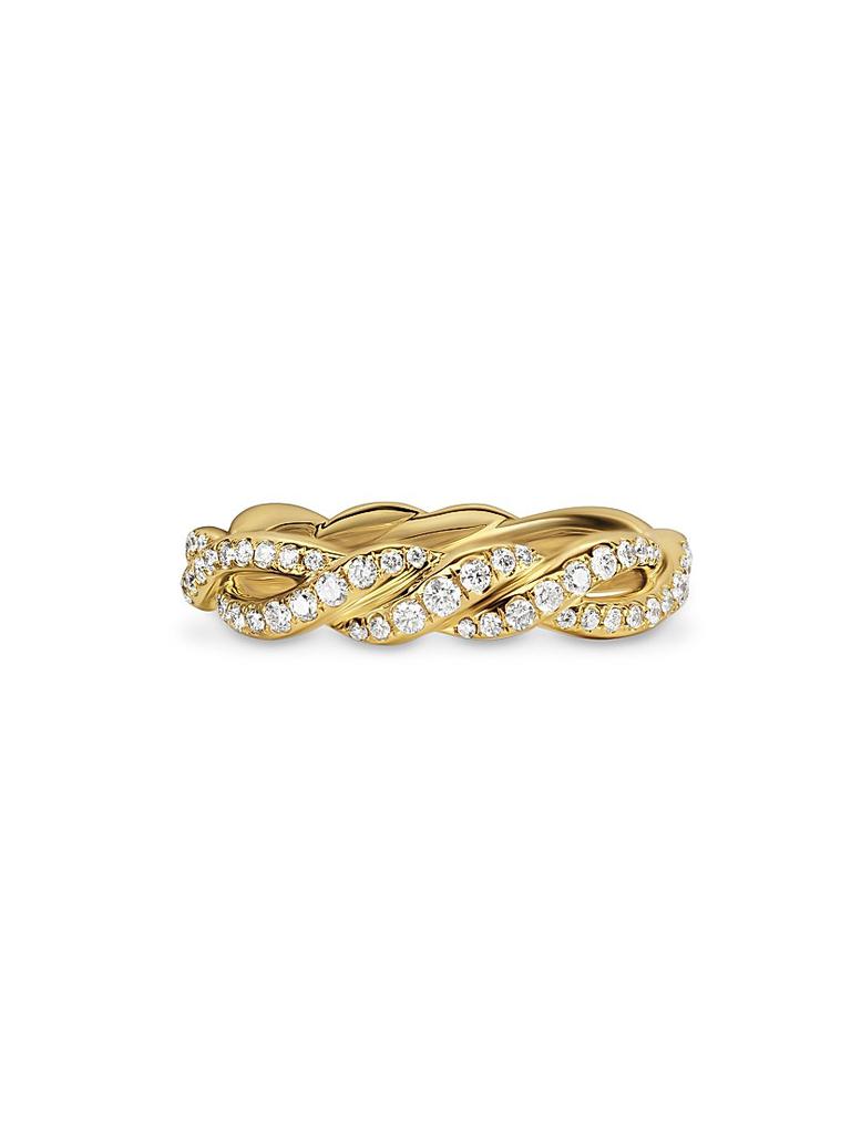 David Yurman Wisteria Band Ring in 18K Yellow Gold