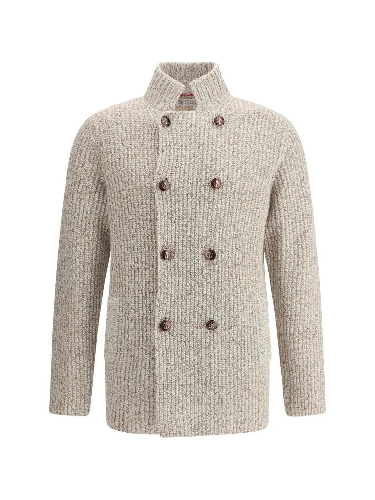 Brunello Cucinelli Brunello Cucinelli Double-Breasted Long Sleeved Cardigan from Cettire