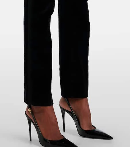 Dolce 
Gabbana High-rise cotton-blend velvet tuxedo pants 5