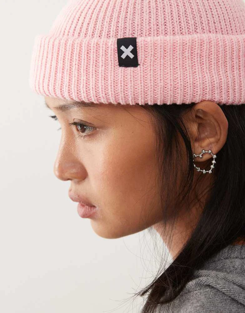 COLLUSION COLLUSION fisherman beanie in cotton candy 3