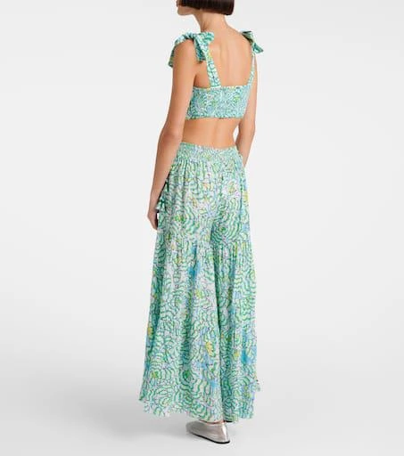 Poupette St Barth Colleen printed wide-leg pants 3