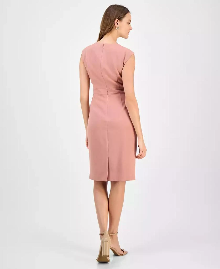 Kasper Women's Crewneck Sleeveless Sheath Dress, Regular & Petite 8