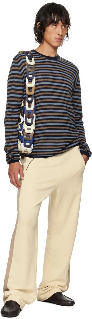 Gimaguas Blue & Brown Boulder Stripe Sweater 4