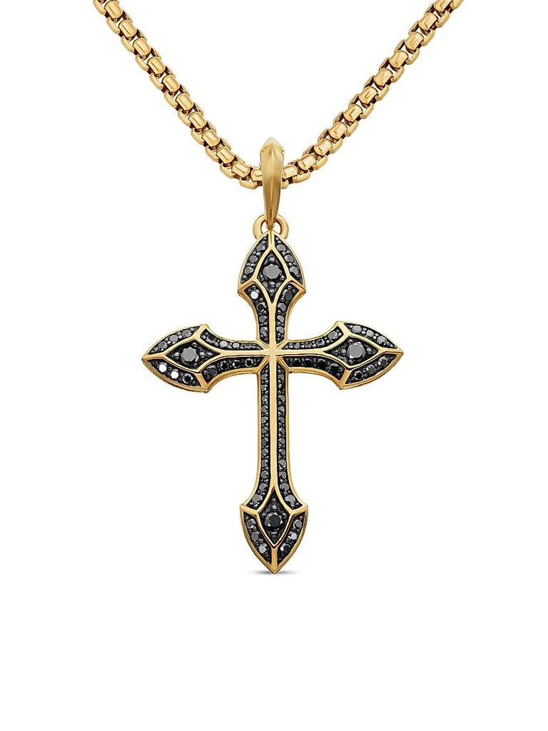 David Yurman Gothic Cross Amulet in 18K Yellow Gold