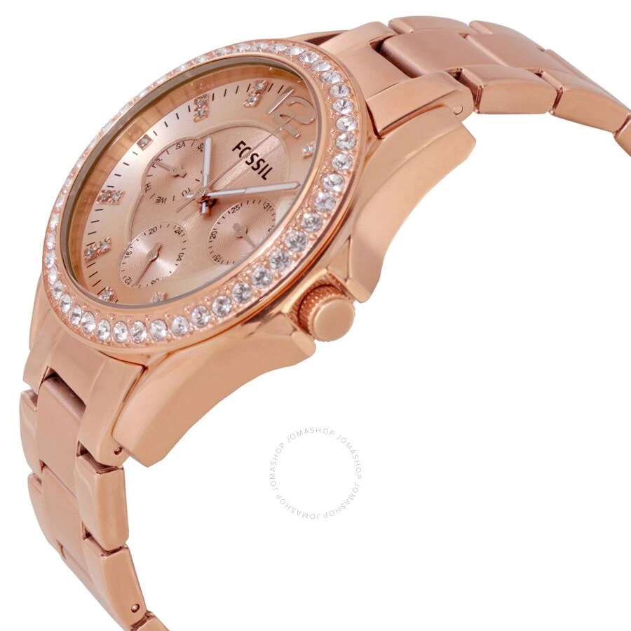 Fossil Fossil Riley Multi-Function Rose Gold-plated Ladies Watch ES2811 2