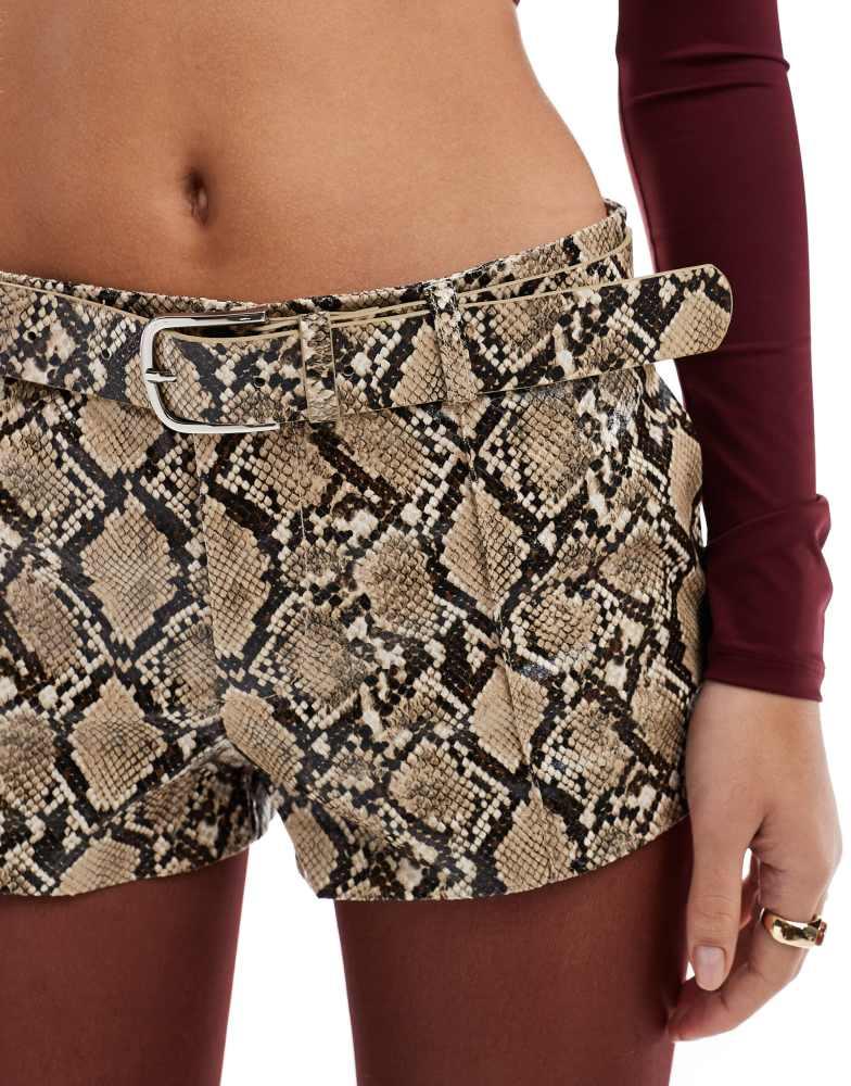 ［DIRTYBOX］SNAKE LEATHER SHORT Python Genuine Leather ［DIRTYBOX］SNAKE LEATHER SHORT